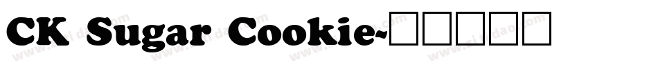 CK Sugar Cookie字体转换